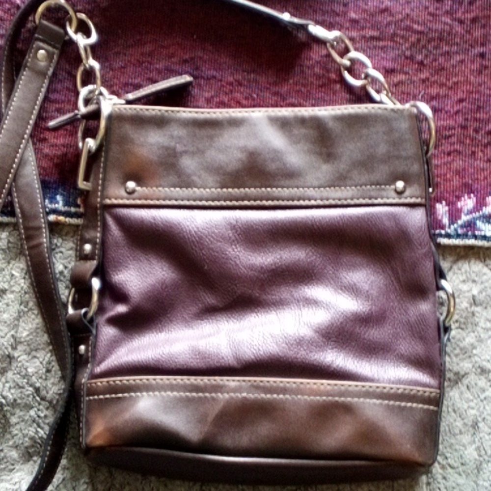 Chaps Maroon Purse - Picture 4 of 4